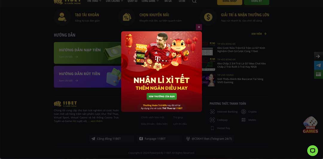 khuyến mãi 11bet